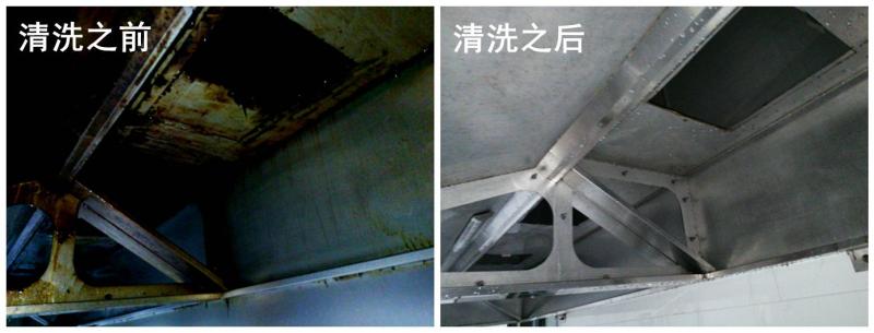 油煙機清洗前后對比
